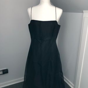 Ann Taylor Black Spaghetti Strap Dress, Size 14
